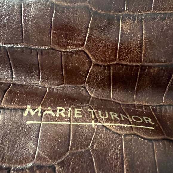 Marie Turnor Merci Leather Tall Croc Tote CURRENT STYLE - Picture 10 of 10